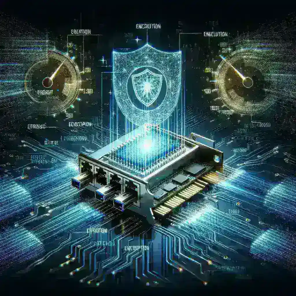 What are the best practices for optimizing a network adapter for encrypted data transmission?